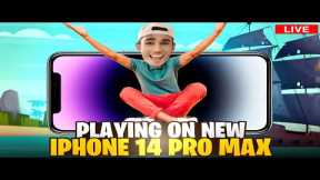 🔴LETS PLAY ON NEW IPHONE 14 PRO MAX    ─  PUBG MOBILE LIVE