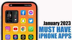 MUST HAVE iPhone Apps - January 2023 !
