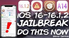 iOS 16 - 16.1.2 JAILBREAK: Do This Right Now While It's Still Possible! For Newer Devices (A12+)