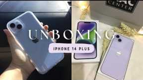 iPhone 14 PLUS Purple (256 gb) 2023 Unboxing + Accessories ✨💜