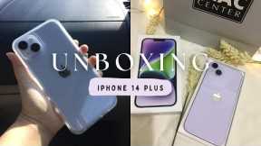 iPhone 14 PLUS Purple (256 gb) Unboxing + Accessories ✨