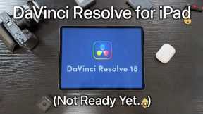 Davinci Resolve for iPad (Not Finished Yet...)