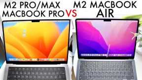 M2 Pro MacBook Pro Vs M2 MacBook Air! (Comparison) (Review)