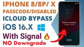 iPhone X iOS 16 Unlock Disabled/Passcode iCloud Bypass With Signal No Downgrade Unlocktool 2023