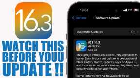 iOS 16.3 - Things You NEED To Know Before You UPDATE !
