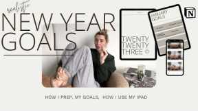 How I Plan New Years Goals Realistically w/ my iPad apps! | Daily Vlog