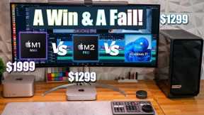 M2 Pro Mac Mini Real World Editing - Vs Mac Studio & PC in Resolve.