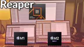 Reaper Test: MacBook Pro M2 Max, M1 MBP, and Ryzen 9 7950X