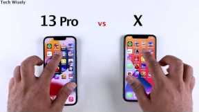 iPhone 13 Pro vs iPhone X | SPEED TEST
