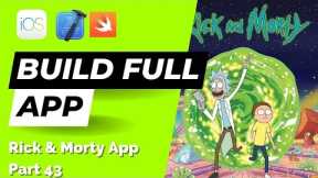 Build FULL iOS App in Swift: Part 43 (Rick & Morty | 2023) – Search Option Bottom Sheet