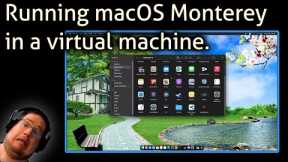 Running macOS Monterey in a virtual machine.