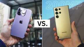 Samsung S23 Ultra vs iPhone 14 Pro // Is 200MP Overrated?