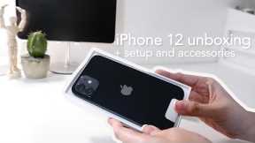 iPhone 12 128GB Black unboxing plus setup and accessories