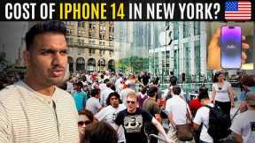 Buying iPhone 14 Pro from APPLE'S BIGGEST STORE: NEW YORK! 🇺🇸