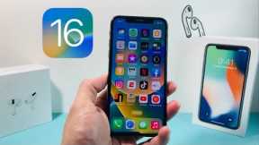 iOS 16 OFFICIAL on iPhone X (Review)