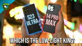 Samsung S23 Ultra vs iPhone 14 Pro Max - LOW LIGHT CAMERA TEST