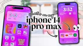 WHAT'S ON MY IPHONE 14 PRO MAX 📱✨ (new widgets, apps, & home screen organization!)