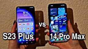 iPhone 14 Pro Max vs Samsung Galaxy S23 Plus | Speed Test