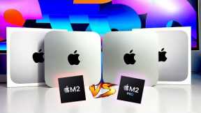 New M2 Base Mac Mini ($599) vs. M2 Pro Mac Mini ($1299)| Performance Test and Real-World Testing !