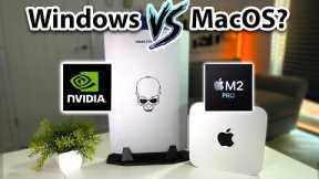 Mac Mini M2 PRO VS Windows Desktop NUCXi5 MINISFORUM NVIDIA 3060