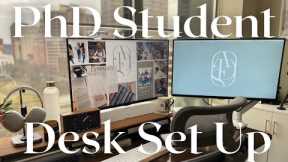 My PhD Student Ultimate WFH Desk Set Up | Mac Studio Ultra, Samsung Monitor, Tidbyt, Autonomous AI