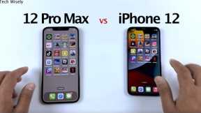 iPhone 12 Pro Max vs iPhone 12 - SPEED TEST