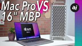 Mac Pro VS 16 Macbook Pro M1 Max! HOLY SMOKES!