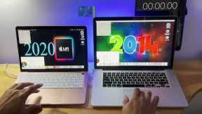 2020 Macbook air 13 m1 vs 2014 Macbook Pro  15 i7 performance Comparison