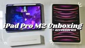 iPad Pro 11 M2 Unboxing | Apple Pencil + Accessories