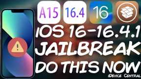 iOS 16.0 - 16.4.1 JAILBREAK INFO: DO THIS RIGHT NOW Before Apple Closes It Forever. For All Devices.