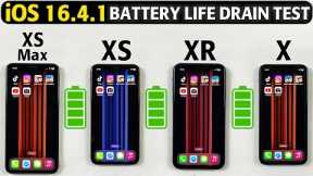 iOS 16.4.1 Battery Life Drain Test - iPhone XS Max vs iPhone XS vs iPhone XR vs X Battery Test 2023