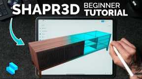 Modeling Furniture For BEGINNERS on The iPad Pro - Shapr3D for Woodworkers