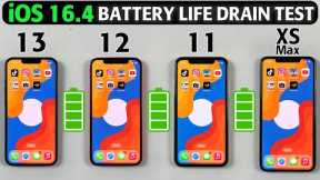 iPhone 13 vs iPhone 12 vs iPhone 11 vs XS Max Battery Life DRAIN TEST in 2023 - iOS 16.4 UPDATED🔥