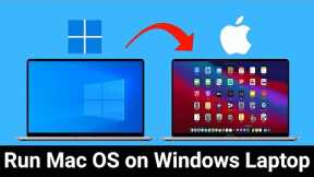 How to Install Mac OS on Windows Laptop  [Complete Tutorial] 2022