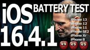 iOS 16.4.1 : Battery Life / Battery Drain / Battery Performance Test Video