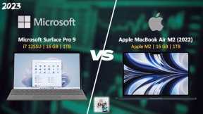 Surface Pro 9 vs MacBook Air M2