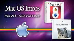 Every Mac OS Welcome Video | Mac OS 8 - OS X 10.6 (4K!)
