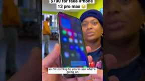 SHE PAID $700 FOR FAKE IPHONE 13 PRO MAX 😢 #shorts #fake #iphone13promax #apple #iphone #ios