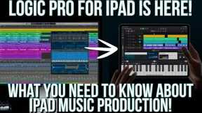 Logic Pro For iPad vs Desktop Music Production Explained!! Plugins? Interfaces? Apps? Controllers?