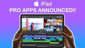 iPad Final Cut Pro & Logic Pro ANNOUNCED! - RELEASE DATE, PRICE & FEATURES INSIDE!
