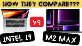 i9 vs m2 max // Side by Side Mac Book Pro COMPARISON. Intel vs Silicon Chip BATTLE.