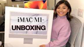 Unboxing Apple M1 24 2021 iMac (Silver) | First Impression