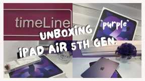 Unboxing iPad Air [Purple] 💜📦 & Capdase Pencil + accessories 🌸📱~ my first apple purchased 💕