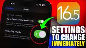 iOS 16.5 - 16 Settings You Need to Change NOW !
