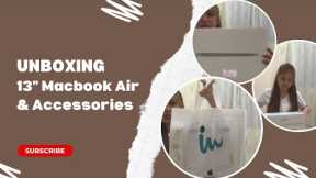 Unboxing 13 Apple Macbook Air & Accessories