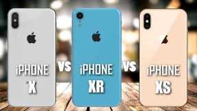 iPHONE X VS iPHONE XR VS iPHONE XS