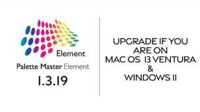 BenQ Palette Master Element 1.3.19 Upgrade for macOS 13 Ventura & Windows 11