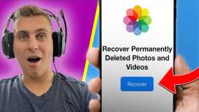 How to Recover Permanently Deleted Photos & Videos 📷 iOS iPhone iPad iPod