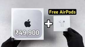 Apple Mac Mini M2 At ₹49,900 Unboxing 😍 Free Airpods | Back To School 2023