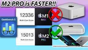 M2 Pro Mac Mini is FASTER than the M1 Max Mac Studio!!!